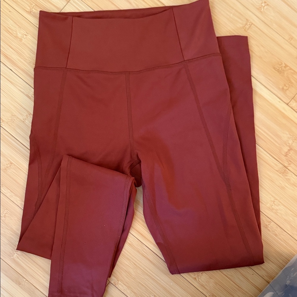 Girlfriend Collective Deep Red Leggings